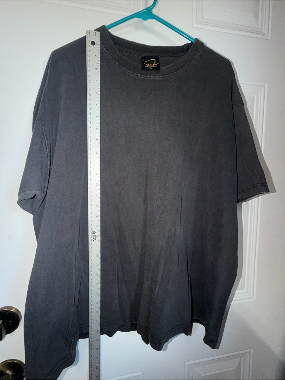 Men's Washed Black Crewneck Tee - Unbranded
